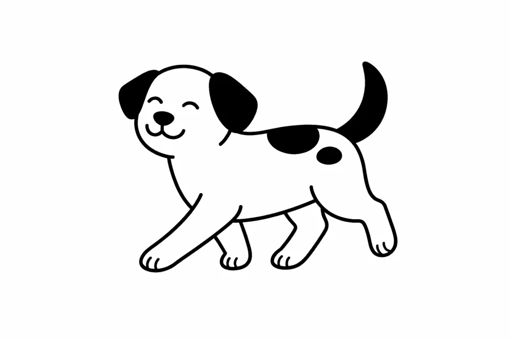 Vrolijke hond op stap in Risdam, Hoorn